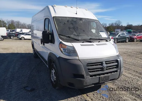 2018 Ram Promaster 2500 High Roof 159 Wb z USA, uszkodzony, nr VIN 3C6TRVDG0JE139231